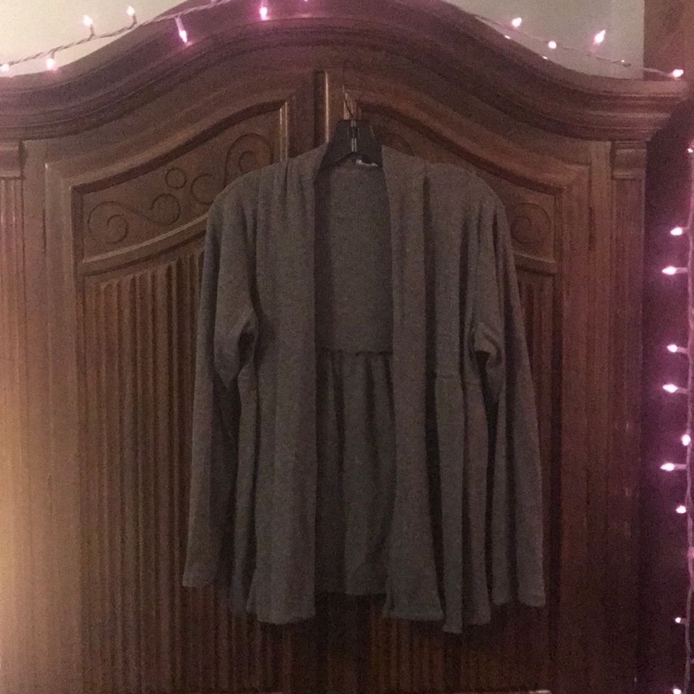Knit Long Sleeved Cover Up Jacket